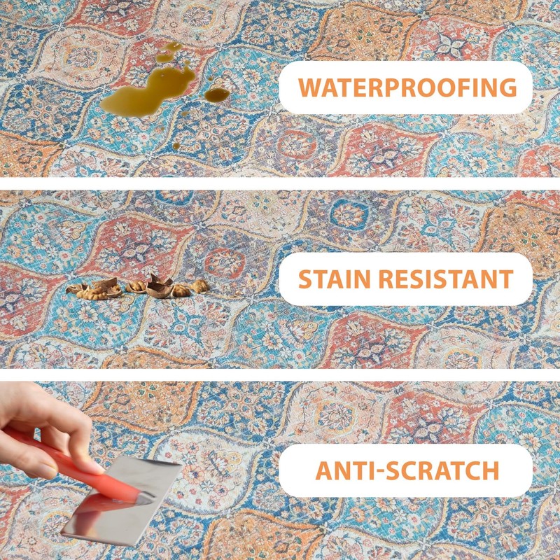 Baby Splat Mat for High Chair, 54 x 54 Inch