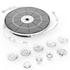 AISITIN 3.5W Solar Fountain with Lights & 1500mAh Battery Backup