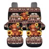Bulopur Cute Highland Cow Car Accessories Set of 4 Pieces,2
