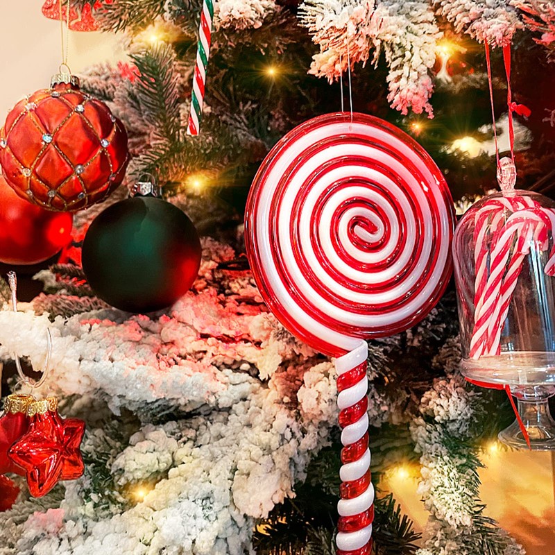 YY-JUNYING 21 PcsCandy Cane Christmas Decorations Candy Cane Decorations Candy