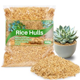 10.58 oz Horticultural Grade Rice Hulls for Plants – Natural Rice Husk Soil Amendment for Indoor Plants, Potting Mix & Gardening,Organic Use for Chicken Bedding Improve Soil Structure