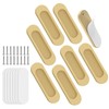 YogePote 8 Pack Self Stick Sliding Door Handles, Aluminum Alloy