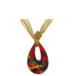 Venetiaurum - Halskette aus Muranoglas und 925 Silber - Schmuck “Made in Italy” zertifiziert