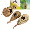 3Pcs Hummingbird House Small Grass Hanging Hand Woven Hummingbird House
