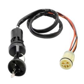 JUUDDENPARTS Ignition Key Switch, Motorcycle ATV Ignition Key Switch Assembly, Replacement for Honda TRX420 Rancher 2007 2008 2009 2010 2011 TRX450 Foreman 2002 2003 2004