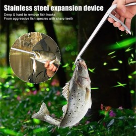 yotutun Fishing Hook Remover, Fishing Hook Remover, 28 cm, Stainless Steel Hook Remover, Fish Release Pliers, Hook Fishing Pliers, Pistol Grip Pliers, Fishing Tackle Accessories for Quick Release