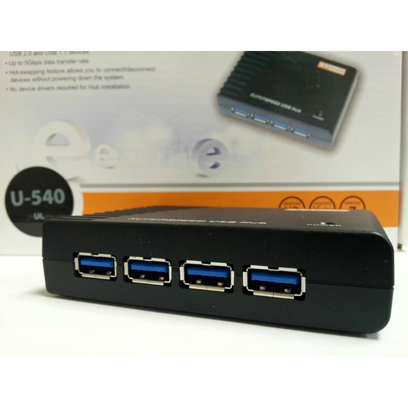 ST-LAB 4 Port SuperSpeed USB 3.0 External Hub with 2A