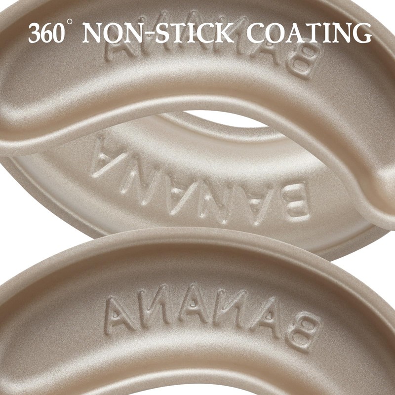 Marimer FOR BAKE Non-Stick 6" Banana Shaped Pan Set -
