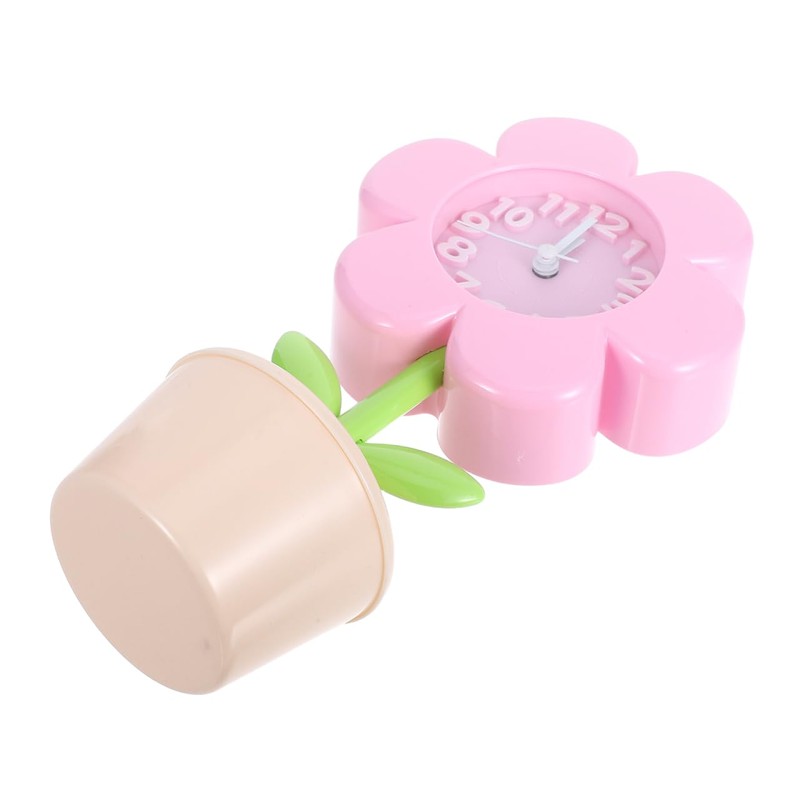 Artibetter Cute Flower Alarm Clock for Girls: Silent Movement &