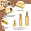 PATIKIL 12pcs M2 Male to Female Self-Tapping Hex Standoffs Spacers