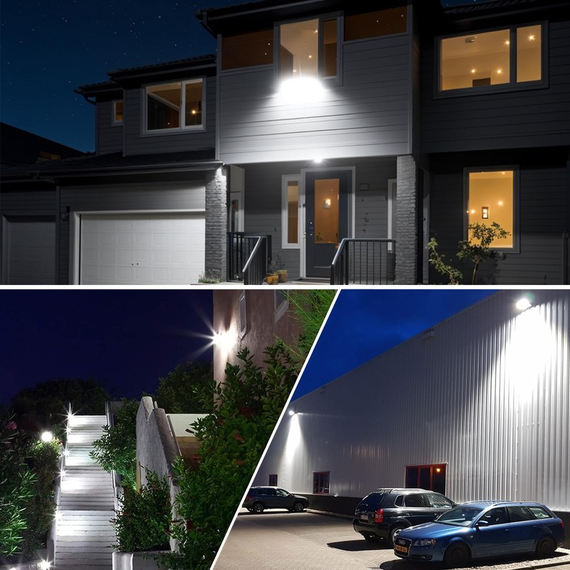 SHGPODA 2 Pack 200W LED Flood Light, 24000LM Brighter Security