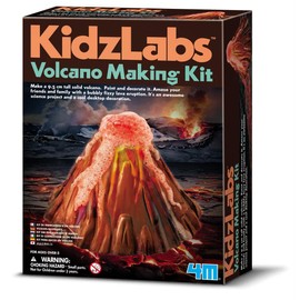 4M KidzLabs Volcano Making Kit, DIY Science Kit STEM, For Boys & Girls Ages 8+