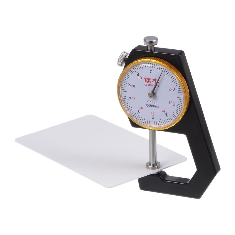 HARFINGTON Thickness Gauge 0-20mm | 0.1mm Mechanical Dial Thickness Tester