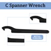 Auvotuis C Hook Spanner Wrench, Black Adjustment Tool Carbon Steel