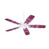 Tie Dye Happy 100 - Ceiling Fan Skin Kit fits