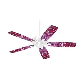 Tie Dye Happy 100 - Ceiling Fan Skin Kit fits most 42 inch fans (FAN and BLADES SOLD SEPARATELY)