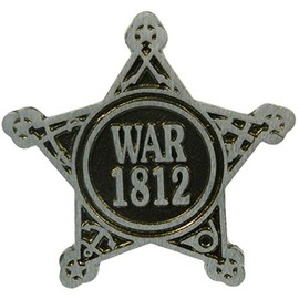 Aluminum Grave Marker War of 1812, Cemetery Memorial Flag Holder, Veteran Plaque, Made In USA