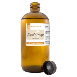 GreenHealth Sweet Orange Essential Oil - 16 fl oz (473 ml) Amber Glass Bottle - 100% Pure Essential Oil - GreenHealth