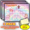 3 PACK - Princess Themed Reward Chart for Kids with
