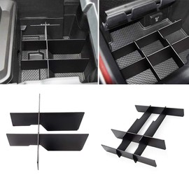 Yumzeco Center Console Organizer Insert Divider for Dodge Ram 1500,2500,3500(2019-2024),Ram Lower Center Console Divider (Front/Rear Lower Divider) (NOT for Classic,Longhorn,Limited Models)