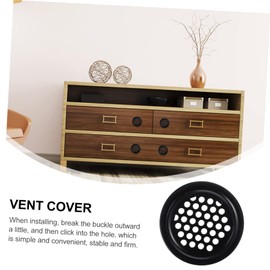 Tofficu 20 Pcs Vent Covers for Heat Emission Hole Ventilation Grates for Cabinet Kitchen and Bathroom Easy Installation Durable Protection