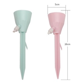 Caylingdee 2PCS Plant Watering Globes Plastic Plant Automatic Waterer Bulbs Flower Self Feeder Waterer Planter Devices for Indoor and Outdoor Plants While Away on Vacation