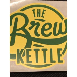 BREW KETTLE Ohio Green Yellow STICKER decal craft beer brewery Cleveland NEW