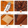 Ovesmusl PU Leather 3 Ring Binder Fits 8.5"x11" Letter Size