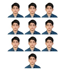 US Online Passport photo prints 2x2 inch, VISA, Citizenship, Immigration, Work Photos, green card photo (2 * 2 inch (10 pictures prints))