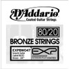 D'Addario .047 EXP Coated 80/20 Bronze Single String