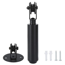Tomotato Chandelier Pulley, Pendant Lamp Pulley Wall Mounted Black Pulley for Pendant Lamps Pulley Bearing Rod Replacements Lighting Accessories