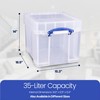 Really Useful Box 35 Liters Transparent Storage Container with Snap