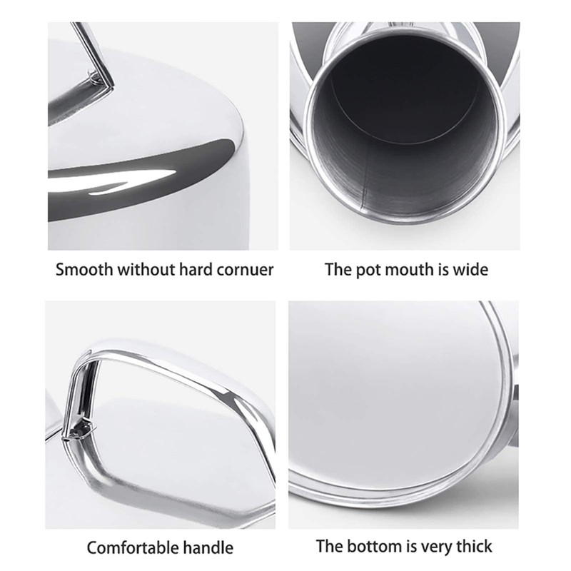 Smowfes Stainless Steel Outdoor Urinal for Men - 360° Spill-Proof