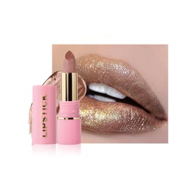 Sequin Lipstick Metallic Lipstick Shiny Long Lasting Shiny Diamond Lip Balm Moisturising Waterproof Highly Pigmented & No Transfer Vegan Makeup for