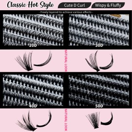 RITALASH Lash Extension Kit DIY 640pcs Lash Clusters Eyelash Extension Kit, 10-16mm Individual Lashes Kit with Lash Bond and Seal, Lash Tweezers for Self Use (20D+30D+40D+50D KIT)