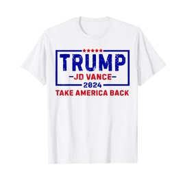 Trump Vance 2024 US Flag Take America Back VP President T-Shirt