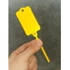 100pcs Reusable Blank Plastic Tags Ties Key Tags 1.45"*2.48" Serrated