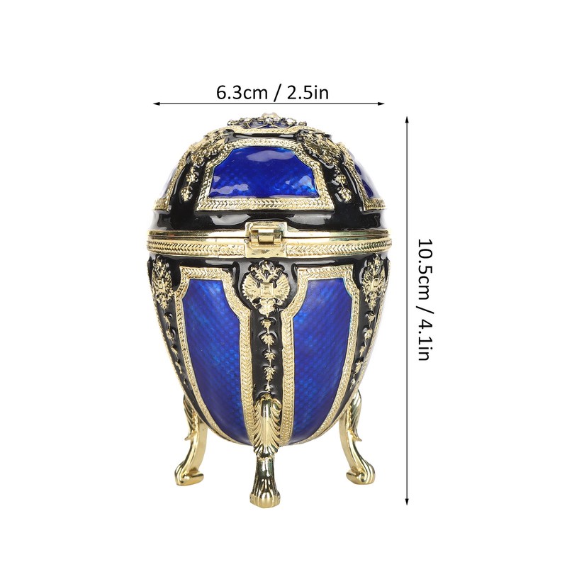 Egg Trinket Box Exquisite Jewelry Ring Holder Storage Box Home