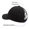 Baynetin Ponytail Baseball Cap Women's Summer Adjustable Quick Drying Breathable