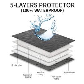 Ameritex Sofa Cover Waterproof for Seats Couch Cover for Dogs Pet Couch Cover Velvet for Chair Loveseat Sofa Machine Washable