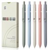 FIOVER 5pcs Gel Pens Quick Dry Ink Pens Fine Point