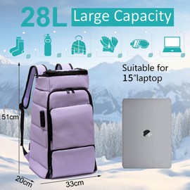 OSAMIC Anti Theft Urban Backpack, 28L Travel Backpack Fits 15 Inch Laptop, Waterproof Carry On Backpack, Casual Daypack For Weekender Business Hiking