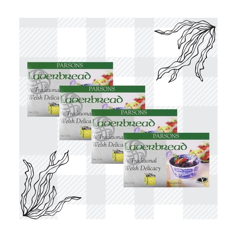 AETN Creations Parsons Laverbread Bundle Pack Consist of 4x120g Plus