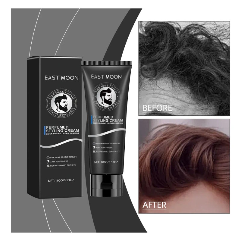 Gel Capilar Tipo Crema De Fibra Para Hombre Con Fijación