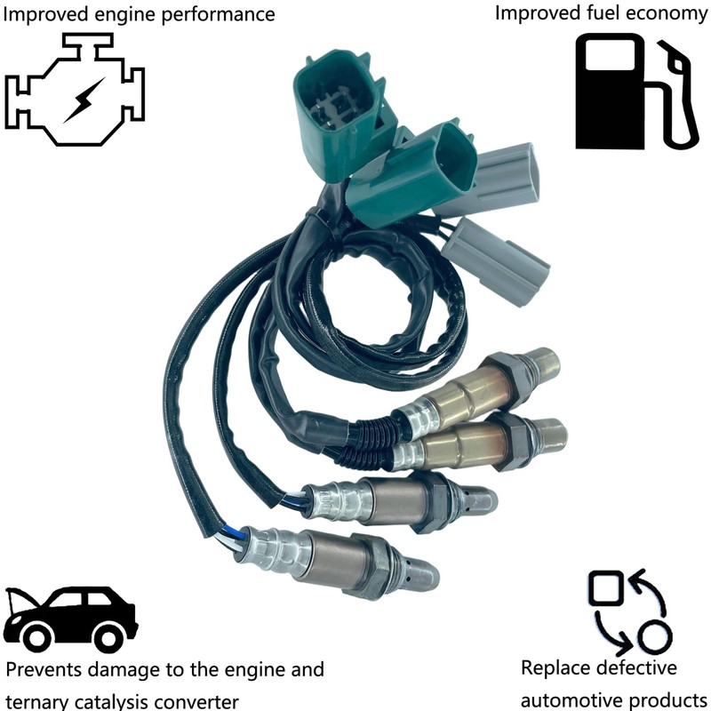 Ywim 2 Pairs Upper And Lower Oxygen Sensors Compatible with