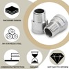 Bwintech 6 Pcs 1/2" Male to 1/2" Female BSP Thread