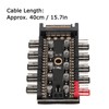 PC Chassis Fan Hub CPU Cooling Hub 10 Port 12V