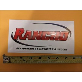 Rancho Performance Suspension And Shocks Vinyl Logo Decal Sticker
