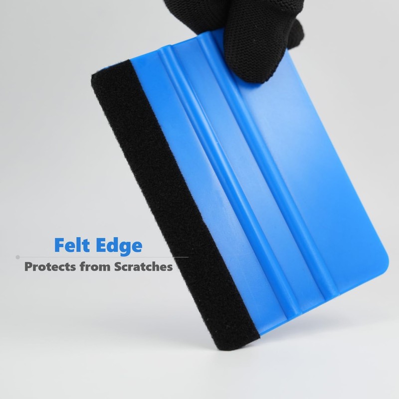 2-Pack Felt Edge Squeegee Tool for Car Vinyl Wrap, Window