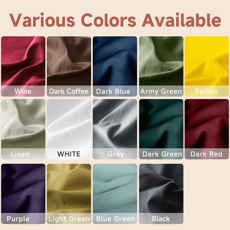 Simple&Opulence 100% Cotton Canvas Natural Fabric by The Yard- 59